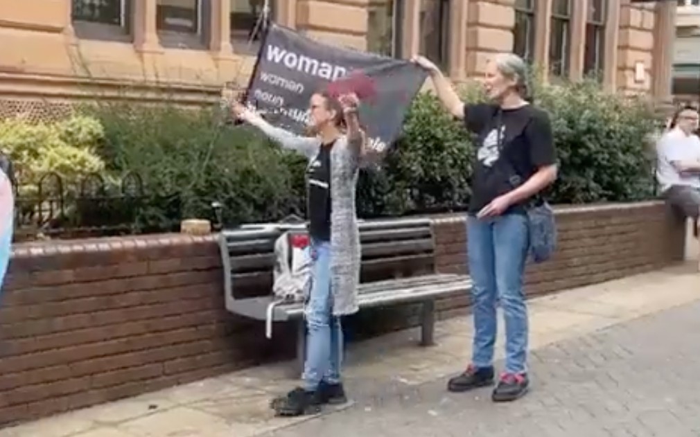 ‘Gender-critical’ activists attempted to protest a Primark in Lincoln. Two people showed up