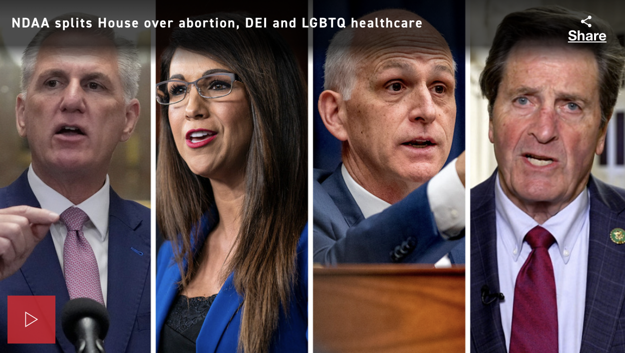 The House just passed a defense bill with controversial abortion, LGBTQ measures. It doesn’t stand a chance in the Senate.