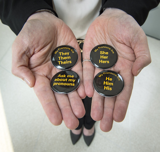 VCU Health supports transgender and non-binary community with pronoun pins