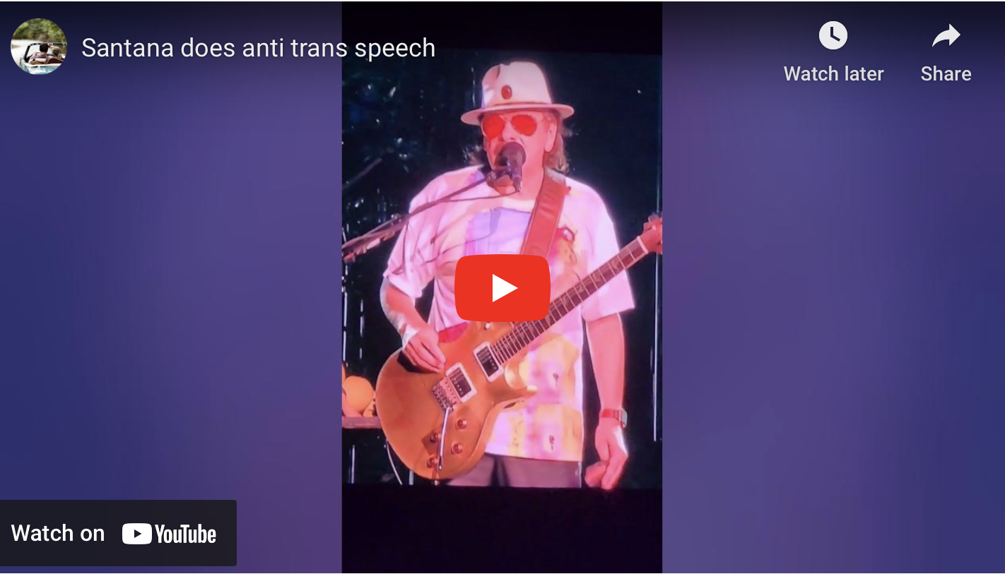 Concertgoers Criticize Carlos Santana Over ‘BS’ Anti-Trans Rant At New Jersey Show