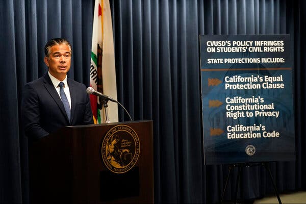 California Attorney General Seeks to Block Transgender Notification Policy