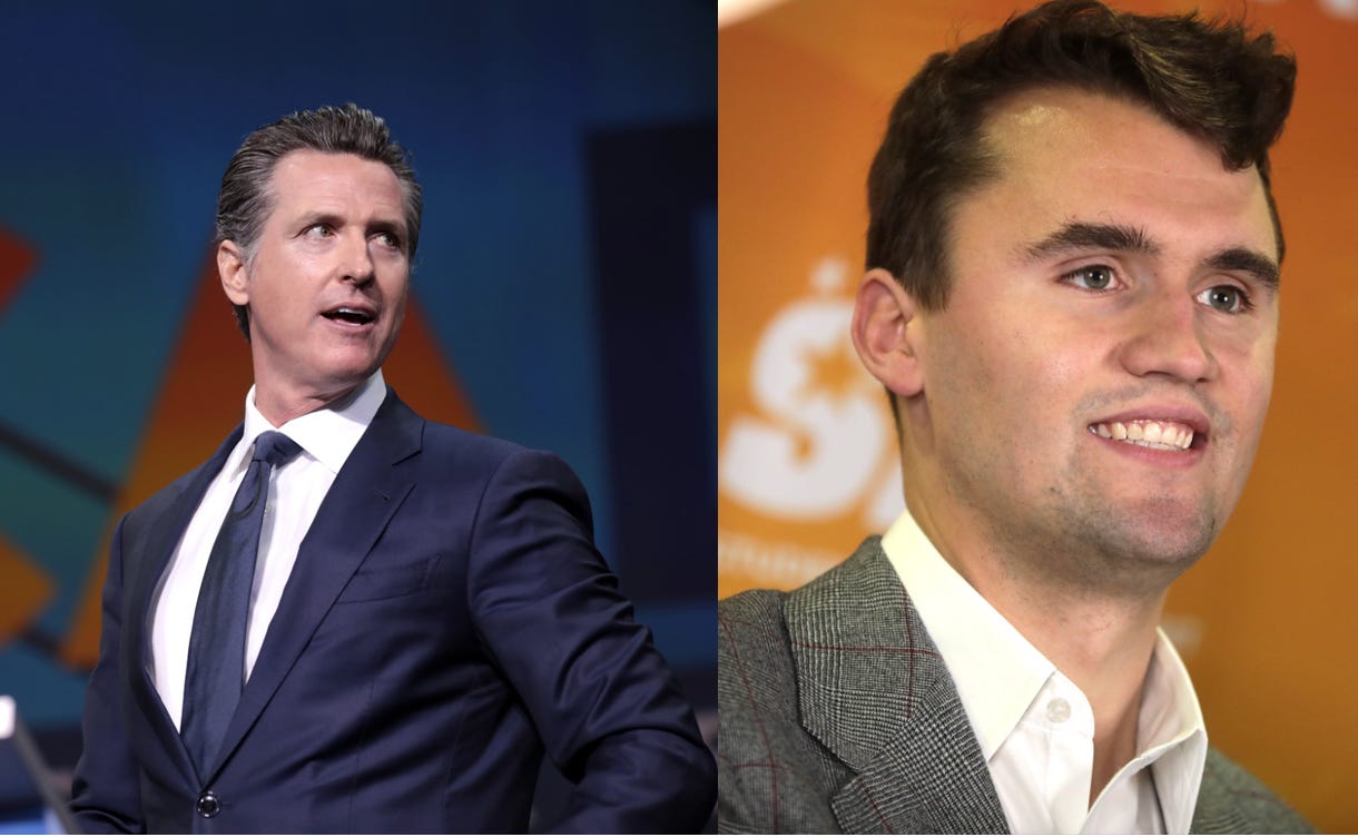 CA Gov Gavin Newsom “Completely Aligns” With Charlie Kirk On Trans Issues In Podcast